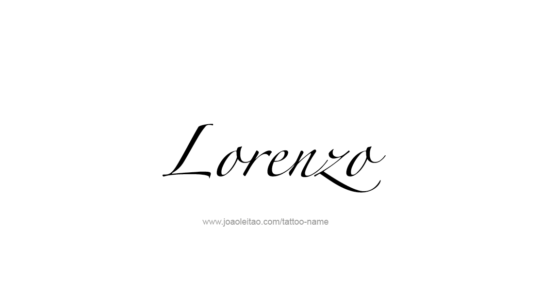 Tattoo Design  Name Lorenzo   