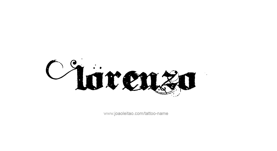 Tattoo Design  Name Lorenzo   