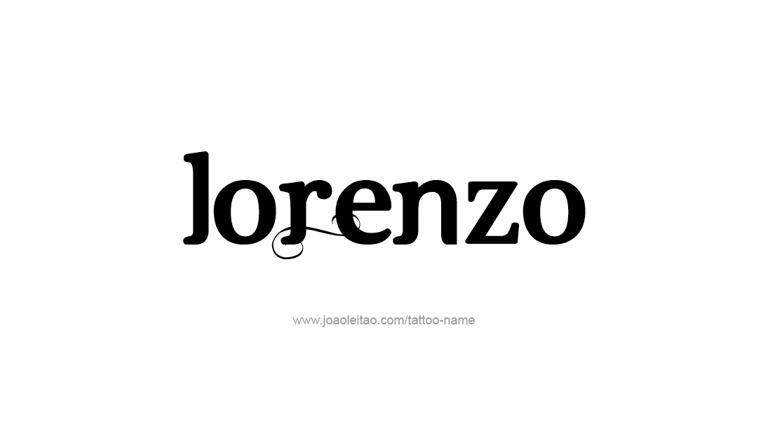 Tattoo Design  Name Lorenzo   