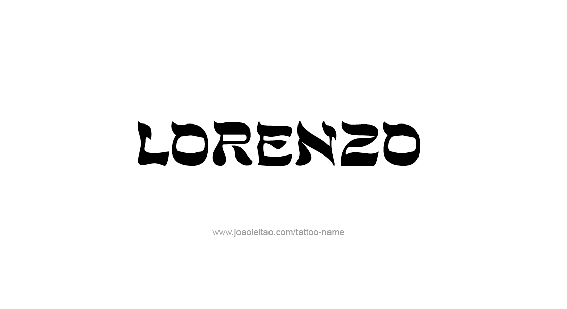 Tattoo Design  Name Lorenzo   