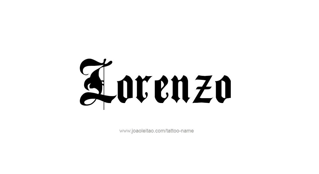 Tattoo Design  Name Lorenzo   