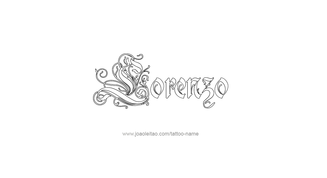 Tattoo Design  Name Lorenzo   