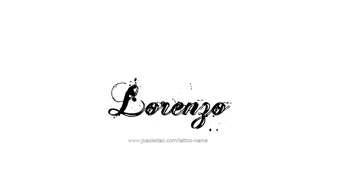 Tattoo Design  Name Lorenzo   