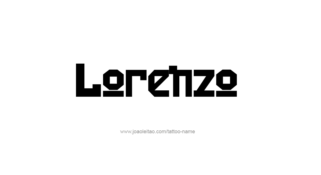 Tattoo Design  Name Lorenzo   