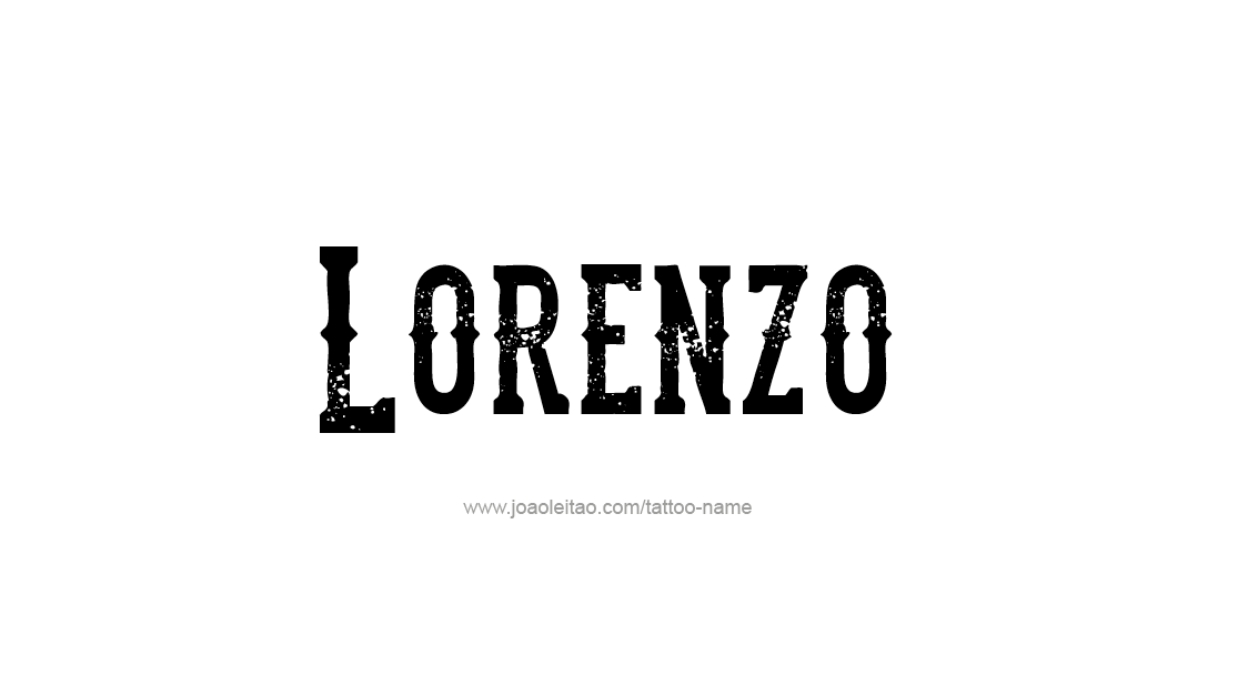 Tattoo Design  Name Lorenzo   