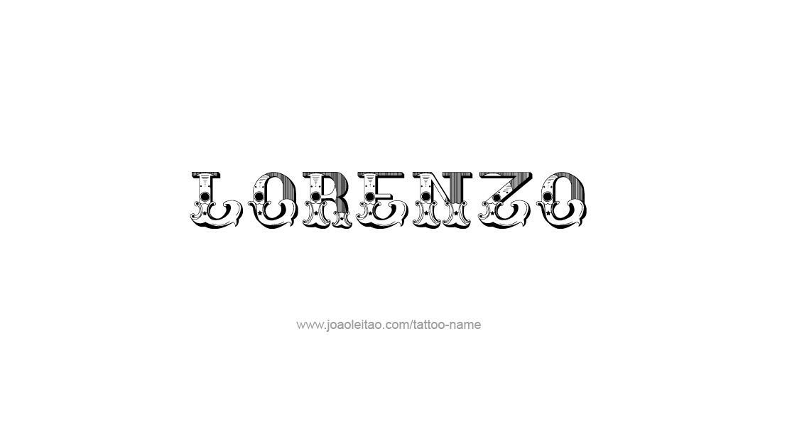 Tattoo Design  Name Lorenzo   