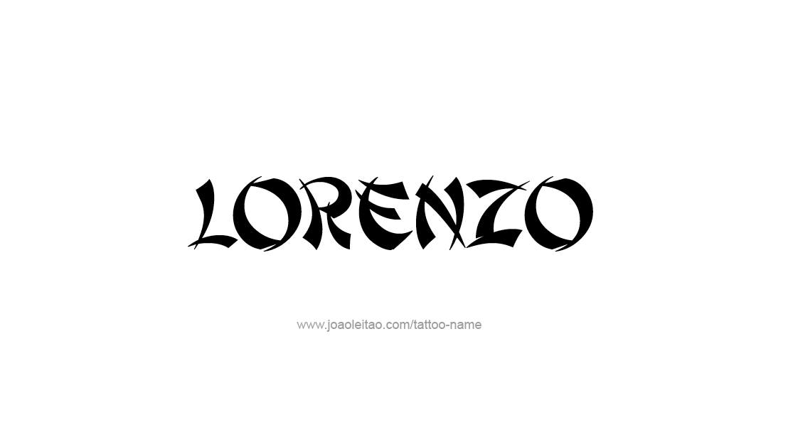 Tattoo Design  Name Lorenzo