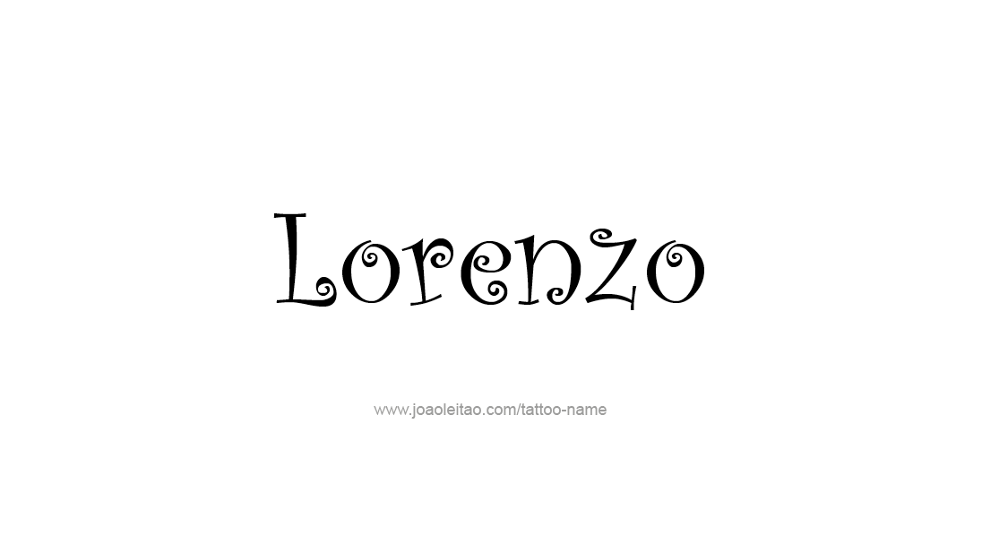 Tattoo Design  Name Lorenzo   