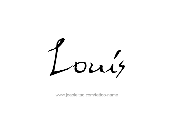 Tattoo Design  Name Louis   