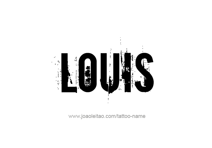 Tattoo Design  Name Louis   