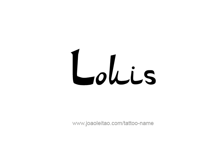 Tattoo Design  Name Louis   