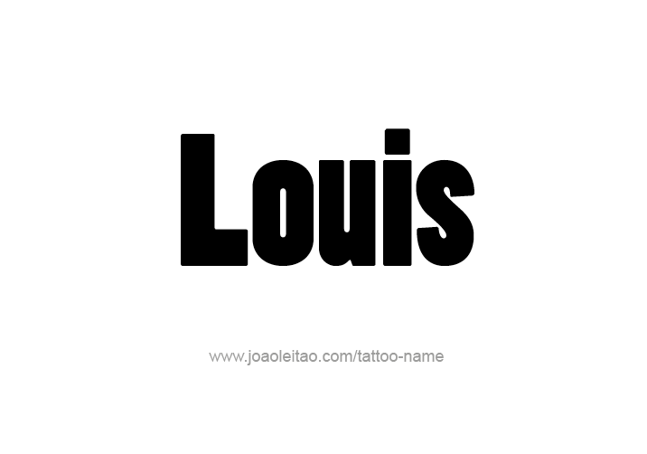 Tattoo Design  Name Louis   