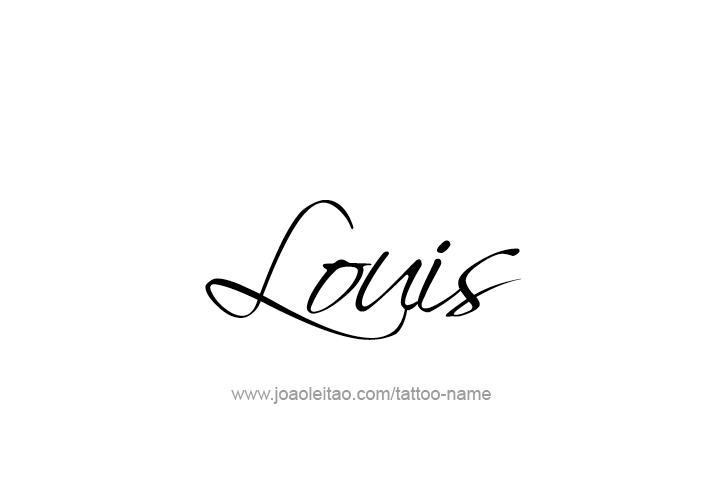 Louis Name Tattoo Designs