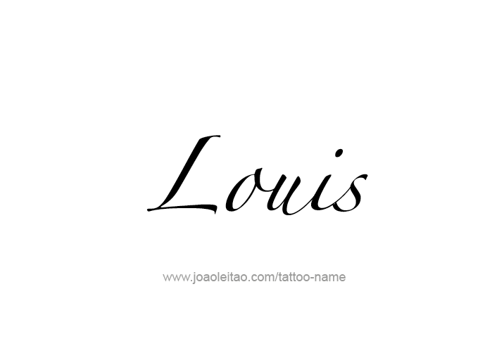 Tattoo Design  Name Louis   