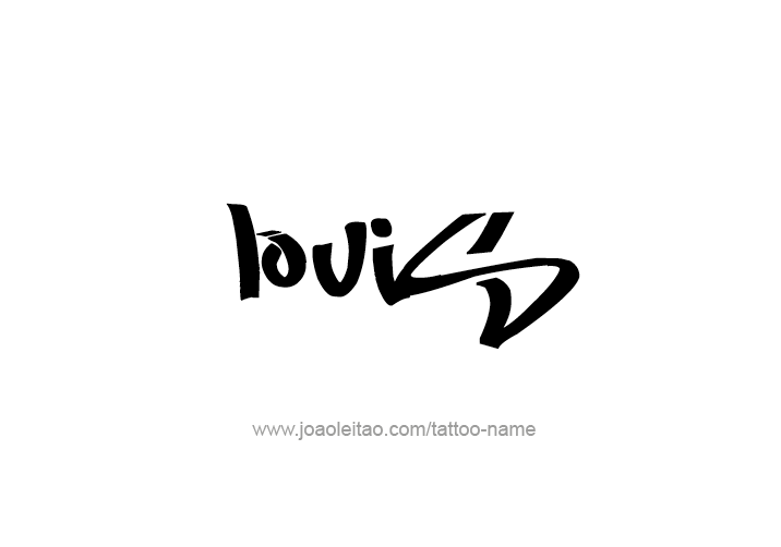 Tattoo Design  Name Louis   