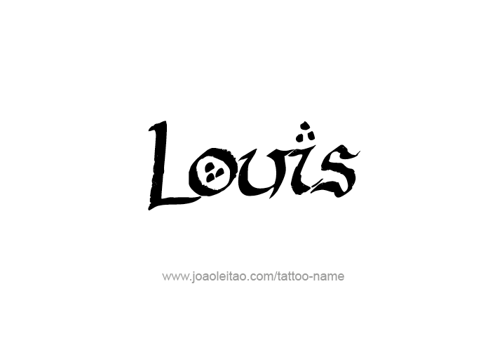 Tattoo Design  Name Louis   