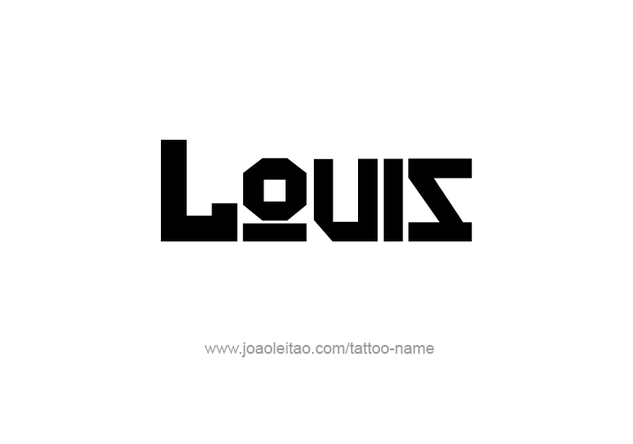 Tattoo Design  Name Louis   