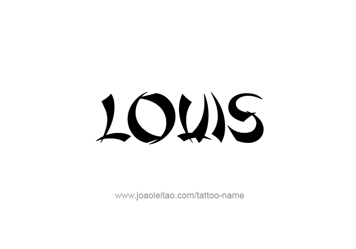 Tattoo Design  Name Louis