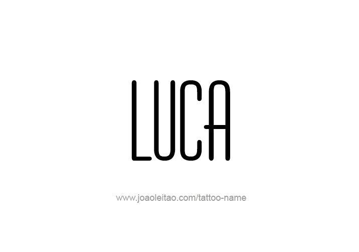 Tattoo Design  Name Luca   