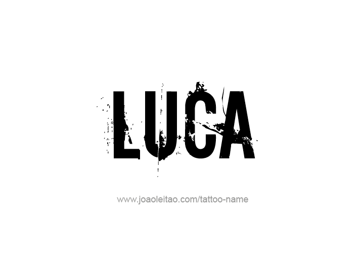 Tattoo Design  Name Luca   