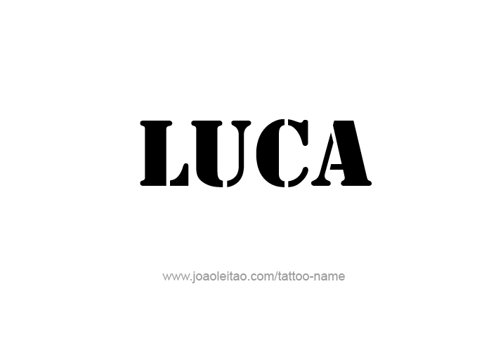 Tattoo Design  Name Luca   