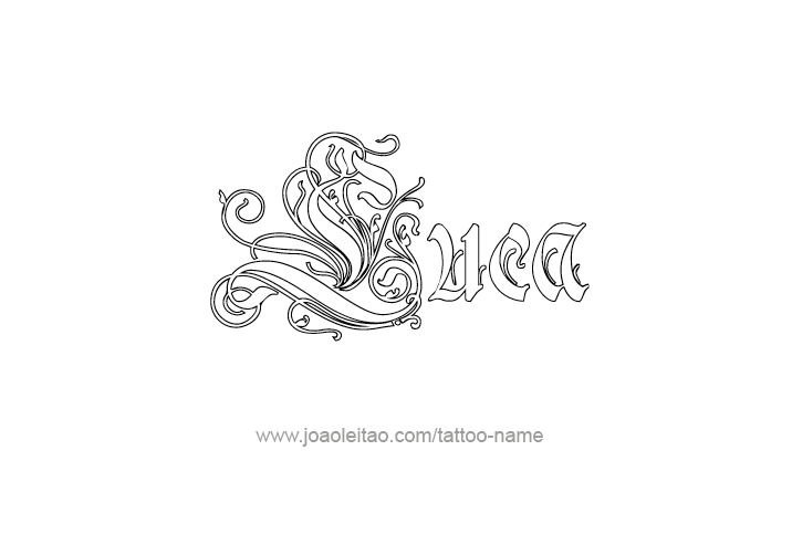 Tattoo Design  Name Luca   