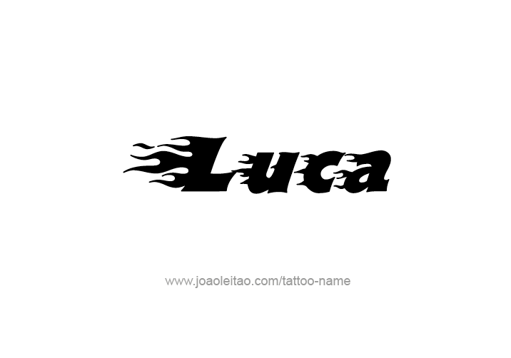 Tattoo Design  Name Luca   