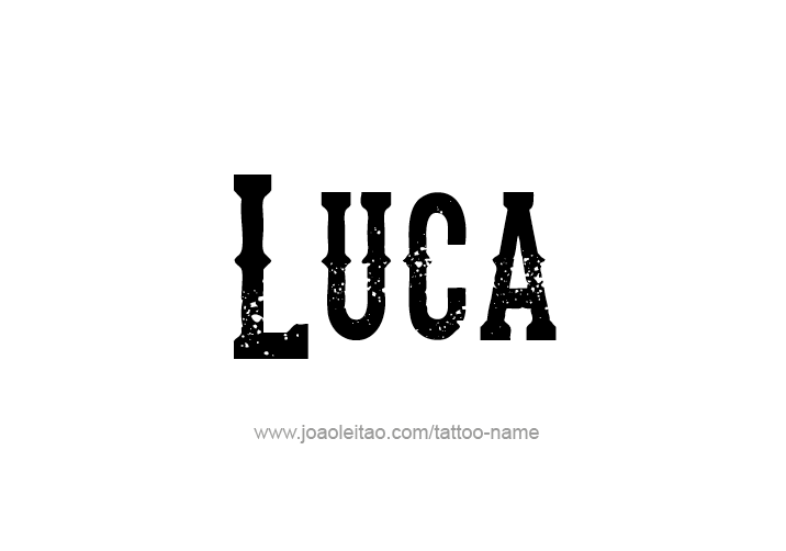 Tattoo Design  Name Luca   