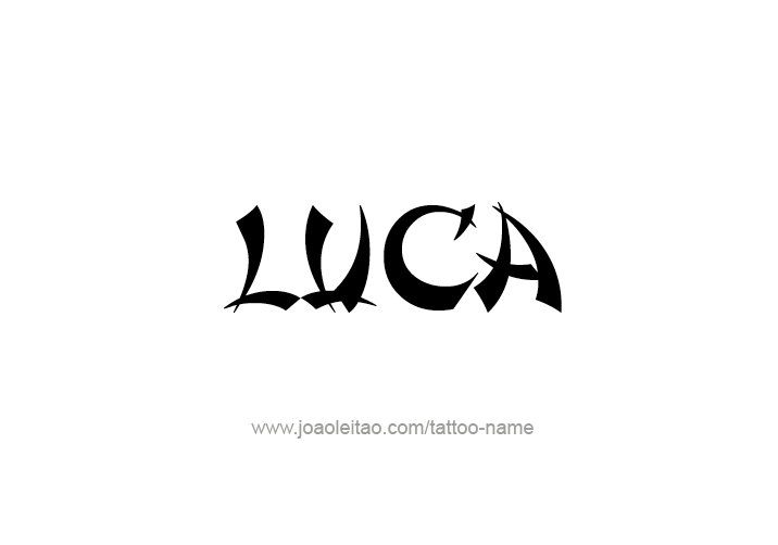 Tattoo Design  Name Luca