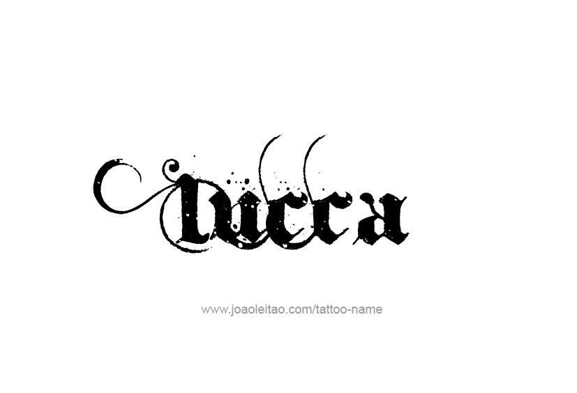 Tattoo Design  Name Lucca   