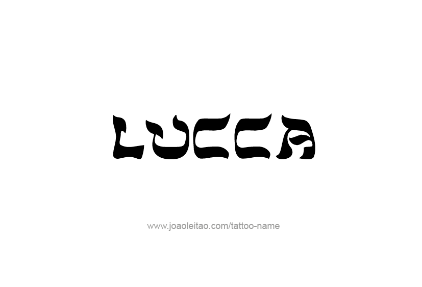 Tattoo Design  Name Lucca   