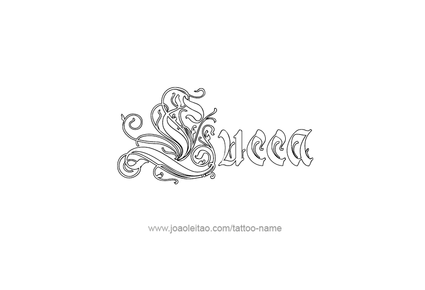 Tattoo Design  Name Lucca   