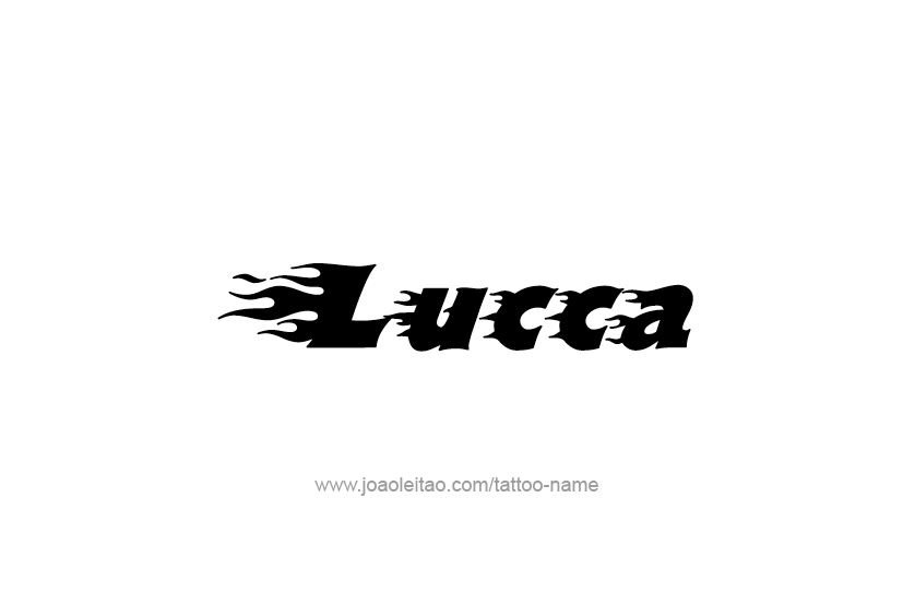 Tattoo Design  Name Lucca   