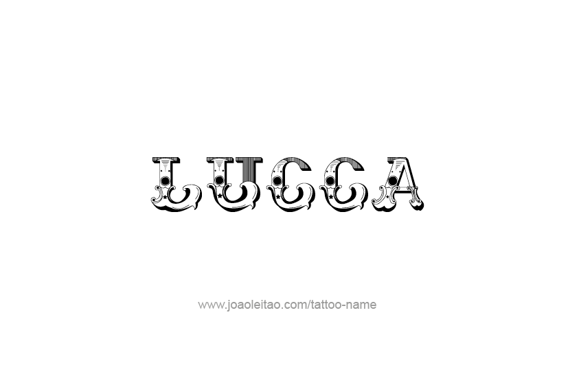 Tattoo Design  Name Lucca   