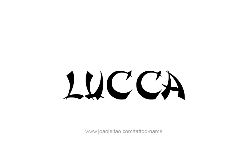 Tattoo Design  Name Lucca