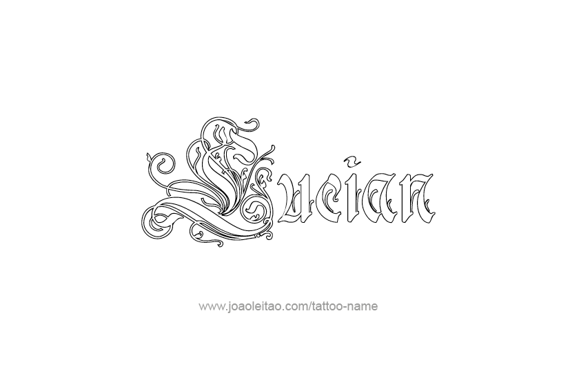 Tattoo Design  Name Lucian   