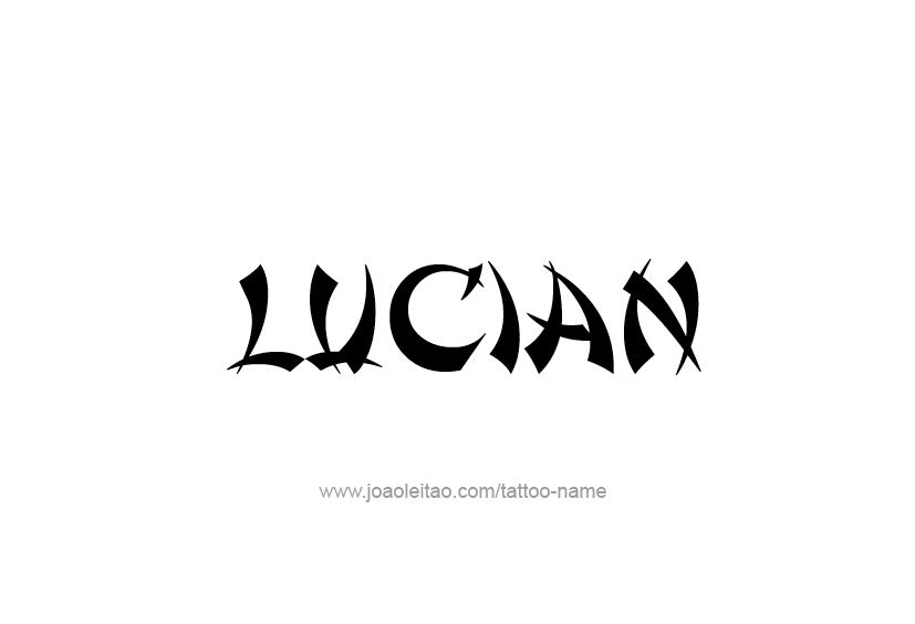 Tattoo Design  Name Lucian