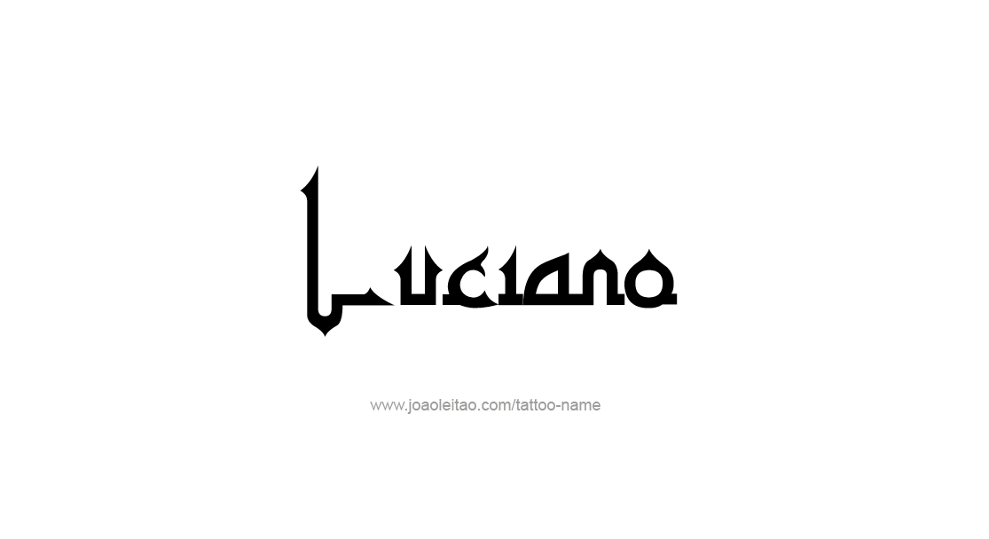 Tattoo Design  Name Luciano   