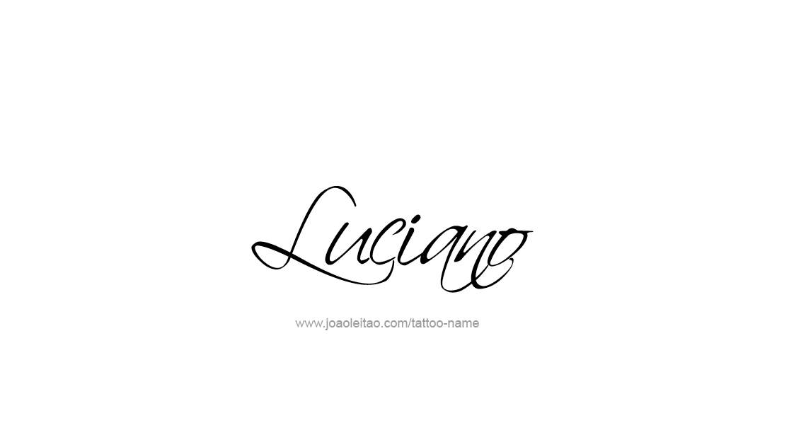 Tattoo Design  Name Luciano   