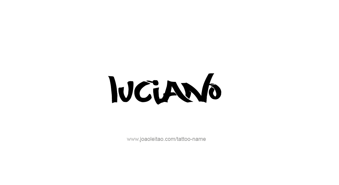 Tattoo Design  Name Luciano   