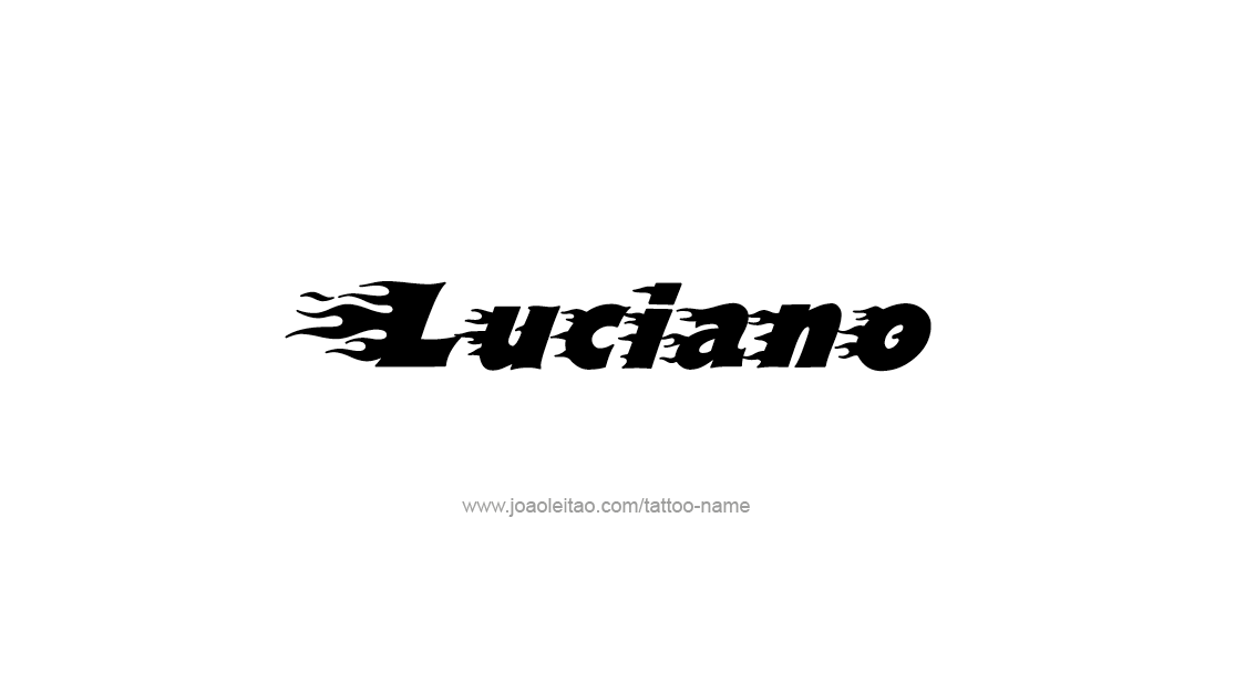 Tattoo Design  Name Luciano   