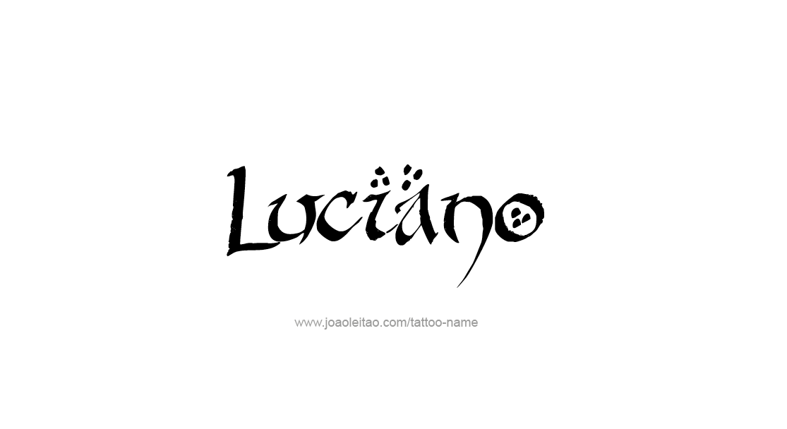 Tattoo Design  Name Luciano   