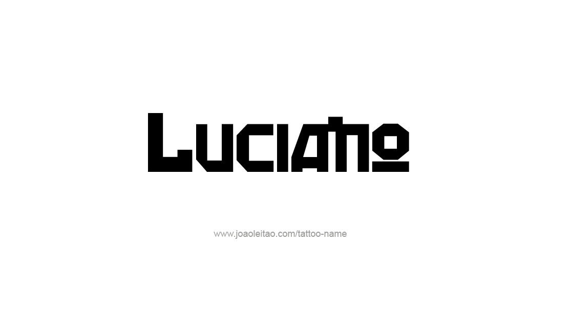 Tattoo Design  Name Luciano   