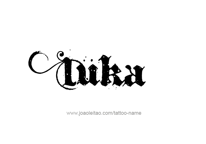 Tattoo Design  Name Luka   