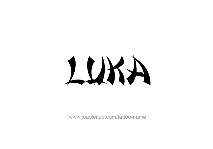 Tattoo Design  Name Luka