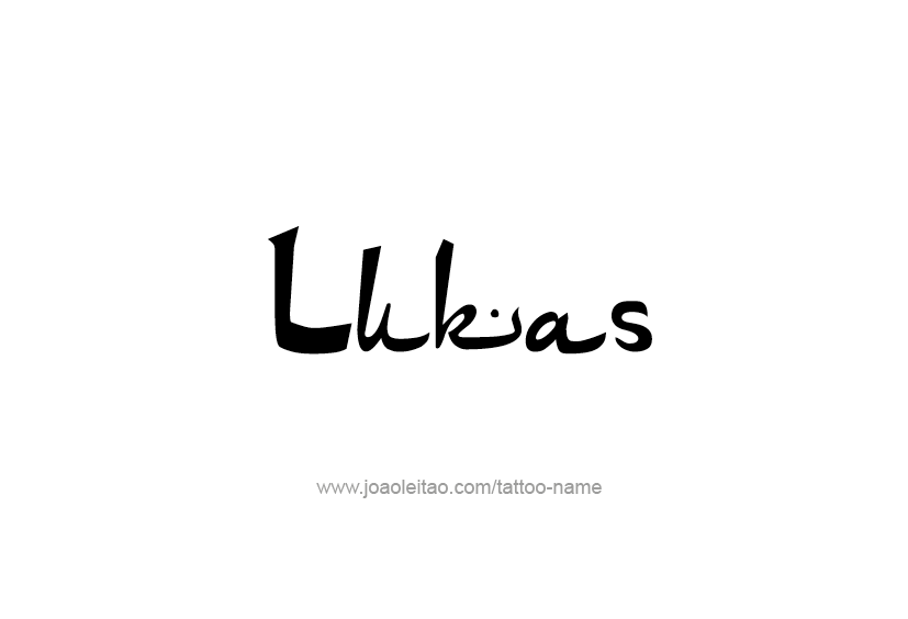 Tattoo Design  Name Lukas   