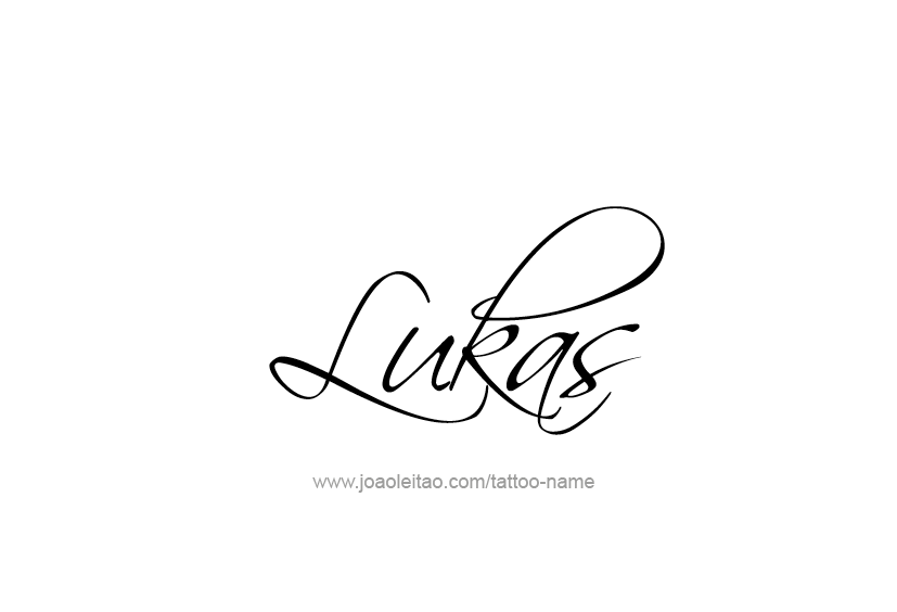 Tattoo Design  Name Lukas   