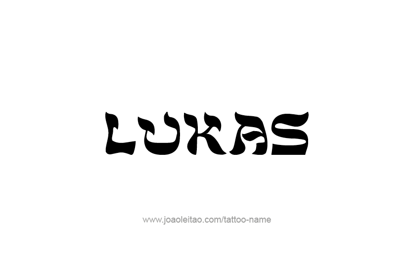 Tattoo Design  Name Lukas   