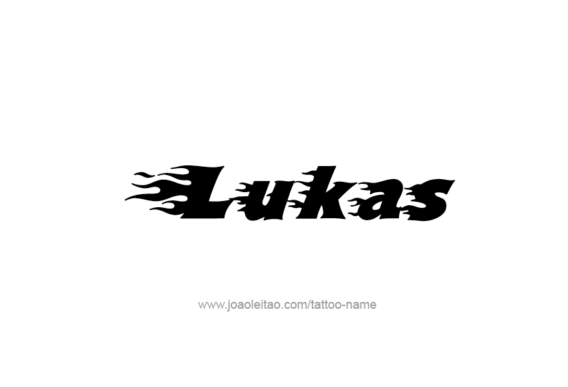 Tattoo Design  Name Lukas   