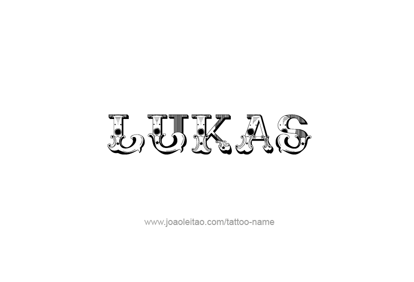 Tattoo Design  Name Lukas   